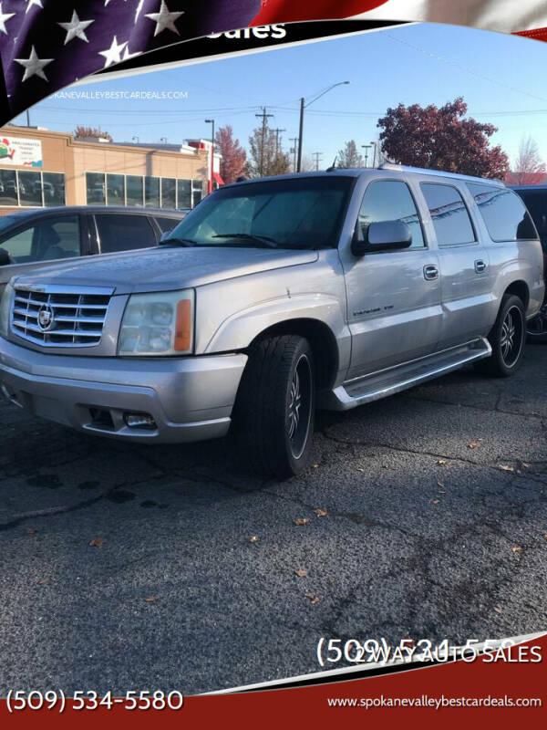 2004 Cadillac Escalade ESV for sale at 2 Way Auto Sales in Spokane WA