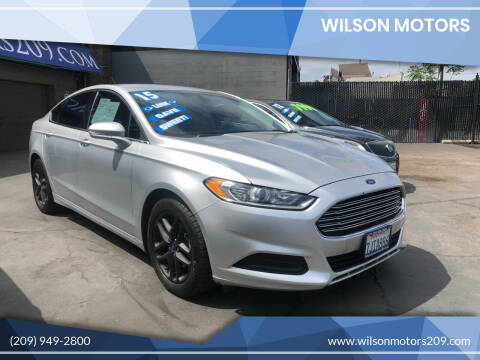 2015 Ford Fusion for sale at WILSON MOTORS in Stockton CA
