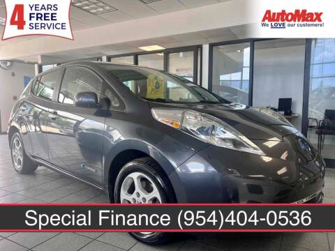 2013 Nissan LEAF for sale at Auto Max in Hollywood FL