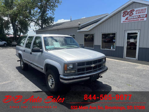 1996 Chevrolet Suburban for sale at B & B Auto Sales in Brookings SD