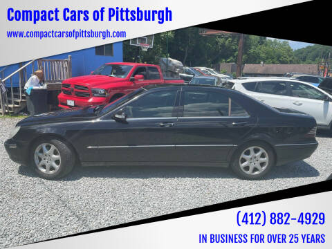 2003 Mercedes-Benz S-Class for sale at Compact Cars of Pittsburgh in Pittsburgh PA