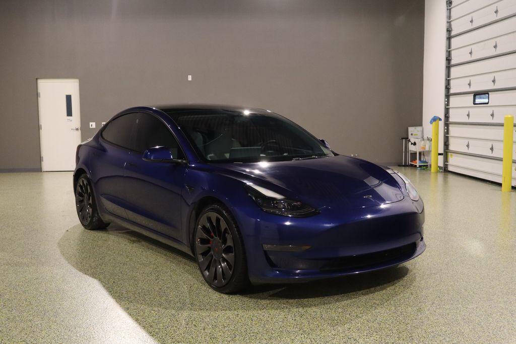 Dk. Blue 2023 Tesla Model 3 Performance AWD Performance 4dr Sedan 1