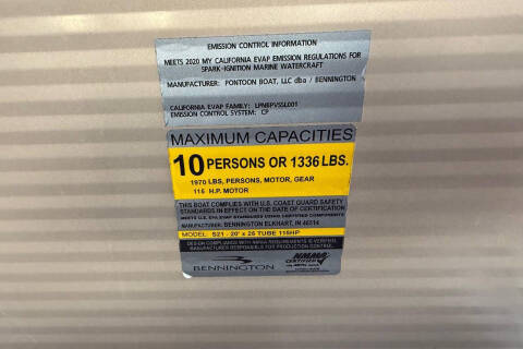 2020 Bennington 21 SF