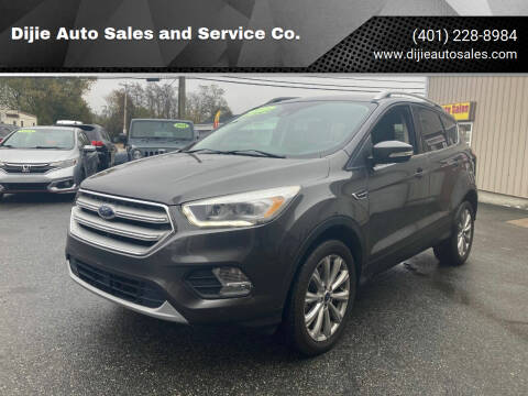 2018 Ford Escape for sale at Dijie Auto Sales and Service Co. in Johnston RI