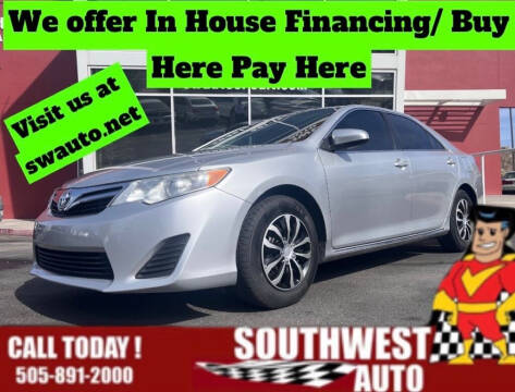2012 Toyota Camry for sale at SOUTHWEST AUTO in Albuquerque NM