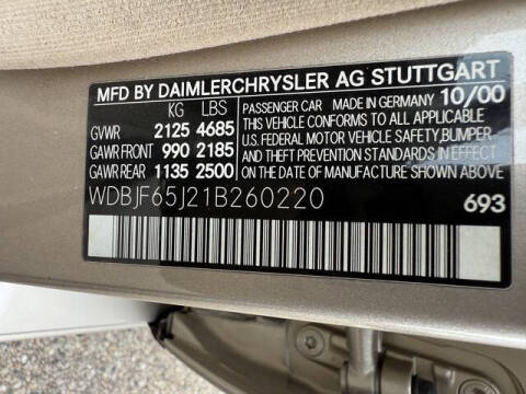 2001 Mercedes-Benz E-Class E 320