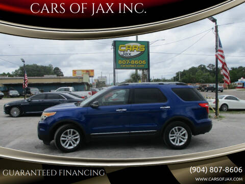 2013 Ford Explorer for sale at CARS OF JAX INC. in Jacksonville FL