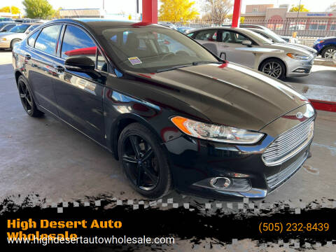 2016 Ford Fusion for sale at High Desert Auto Wholesale in Albuquerque NM