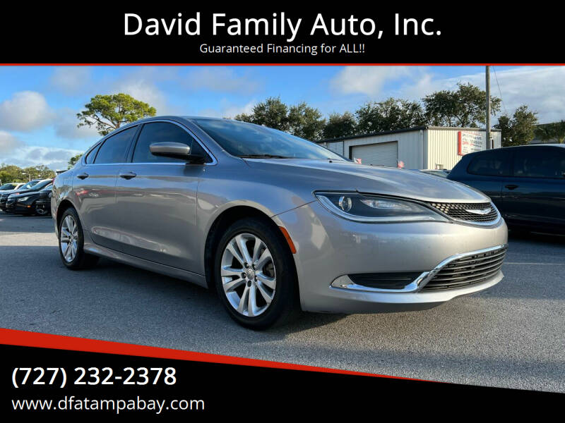 2015 Chrysler 200 for sale at David Family Auto, Inc. in New Port Richey FL