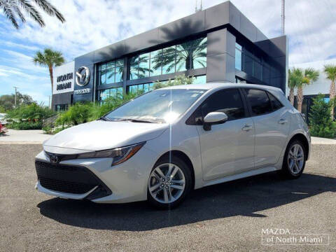 2019 Toyota Corolla Hatchback for sale at Mazda of North Miami in Miami FL