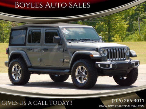 2019 Jeep Wrangler Unlimited for sale at Boyles Auto Sales in Jasper AL