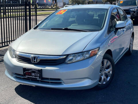 2012 Honda Civic for sale at Auto United in Houston TX