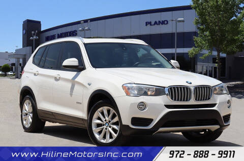 2017 BMW X3 for sale at HILINE MOTORS in Plano TX
