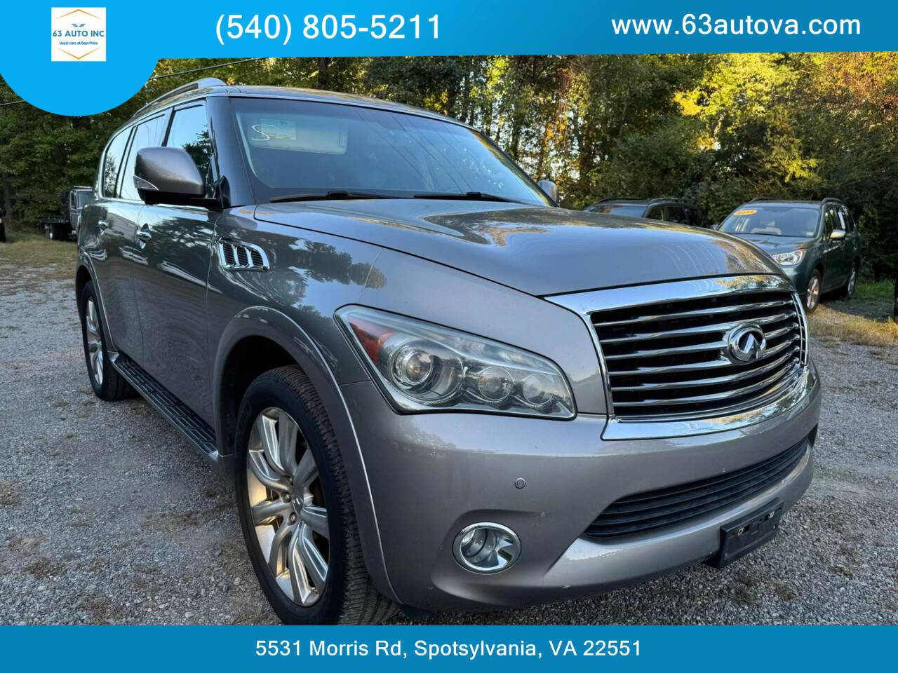 2013 INFINITI QX56 for sale at 63 Auto Inc in Spotsylvania, VA