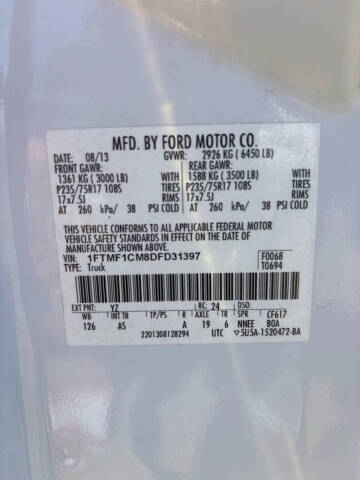 2013 Ford F-150 XLT