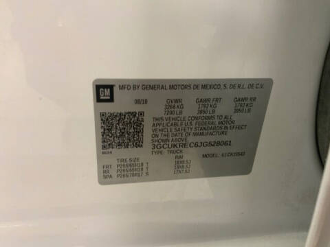 2018 Chevrolet Silverado 1500