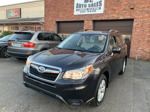 2015 Subaru Forester for sale at M & C AUTO SALES in Roselle NJ