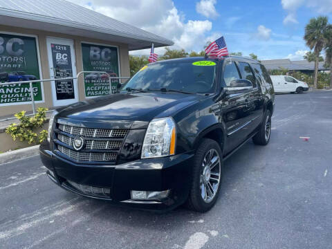 2012 Cadillac Escalade ESV for sale at BC Motors PSL in West Palm Beach FL