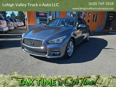 2014 Infiniti Q50 for sale at Lehigh Valley Truck n Auto LLC. in Schnecksville PA