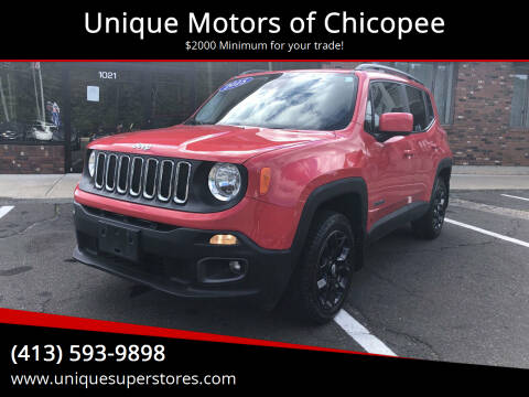 2015 Jeep Renegade for sale at Unique Motors of Chicopee in Chicopee MA