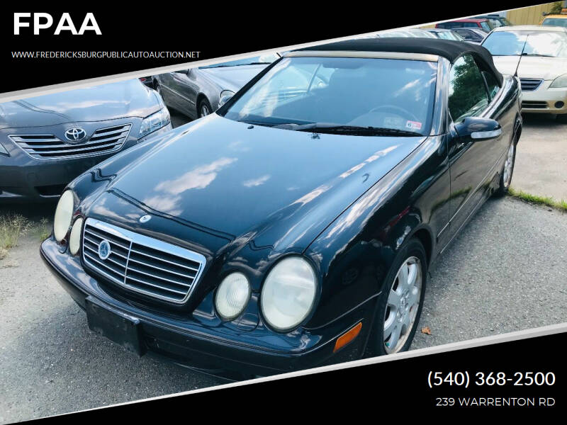 2003 Mercedes-Benz CLK for sale at FPAA in Fredericksburg VA