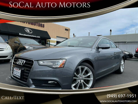 2013 Audi A5 for sale at SoCal Auto Motors in Costa Mesa CA