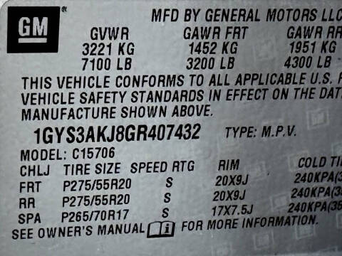 2016 Cadillac Escalade Standard