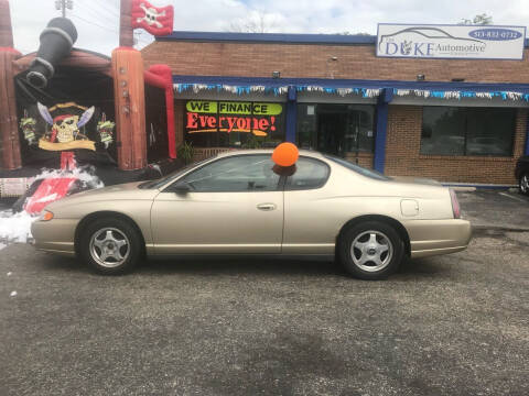 2005 Chevrolet Monte Carlo for sale at Duke Automotive Group in Cincinnati OH