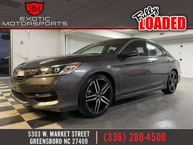 2016 Honda Accord for sale at Exotic Motorsports in Greensboro NC