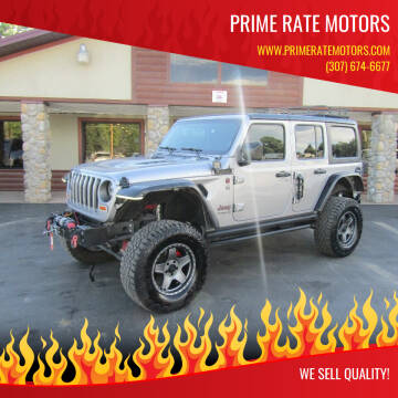 2020 Jeep Wrangler Unlimited for sale at PRIME RATE MOTORS in Sheridan WY