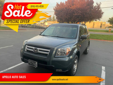 2006 Honda Pilot for sale at APOLLO AUTO SALES in Sacramento CA