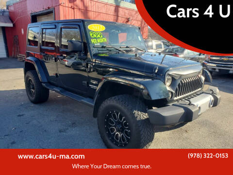 2012 Jeep Wrangler Unlimited for sale at Cars 4 U in Haverhill MA