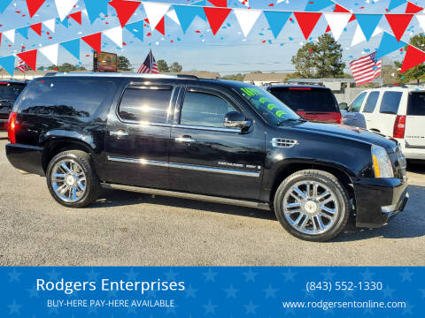 2009 Cadillac Escalade ESV for sale at Rodgers Enterprises in North Charleston SC