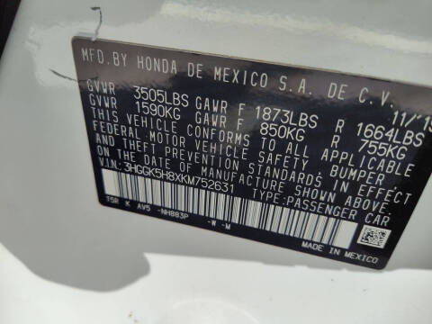 2019 Honda Fit EX