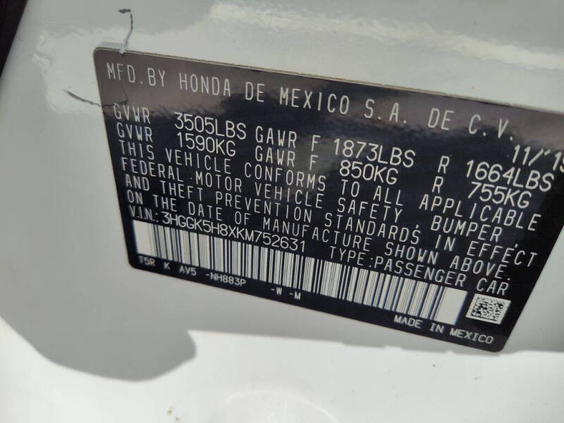 2019 Honda Fit EX
