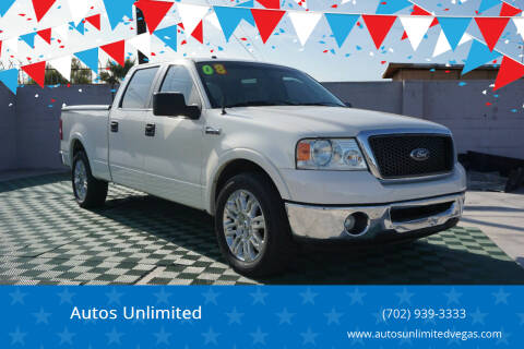 2008 Ford F-150 for sale at Autos Unlimited in Las Vegas NV