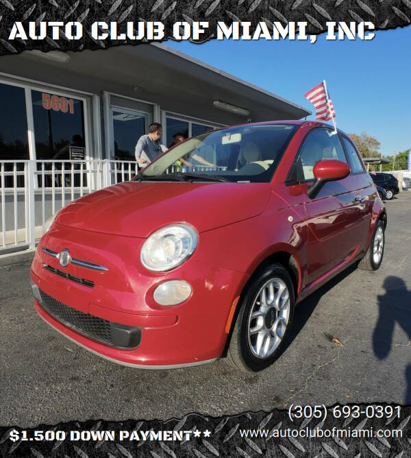 2012 FIAT 500 for sale at AUTO CLUB OF MIAMI, INC in Miami FL