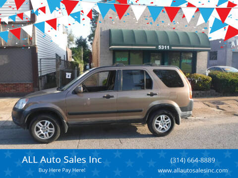 2002 Honda CR-V for sale at ALL Auto Sales Inc in Saint Louis MO