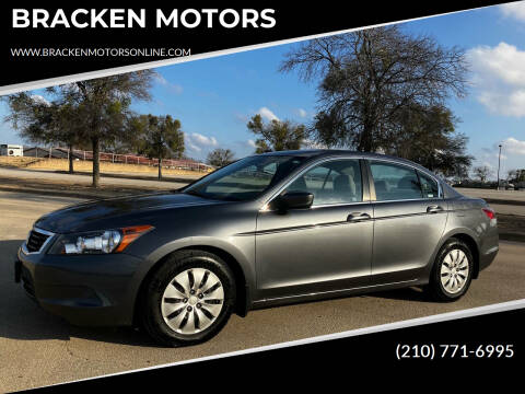 2010 Honda Accord for sale at BRACKEN MOTORS in San Antonio TX