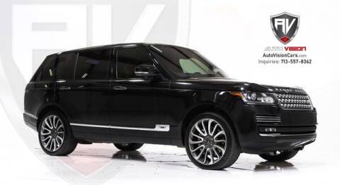 2015 Land Rover Range Rover for sale at Auto Vision in Houston TX