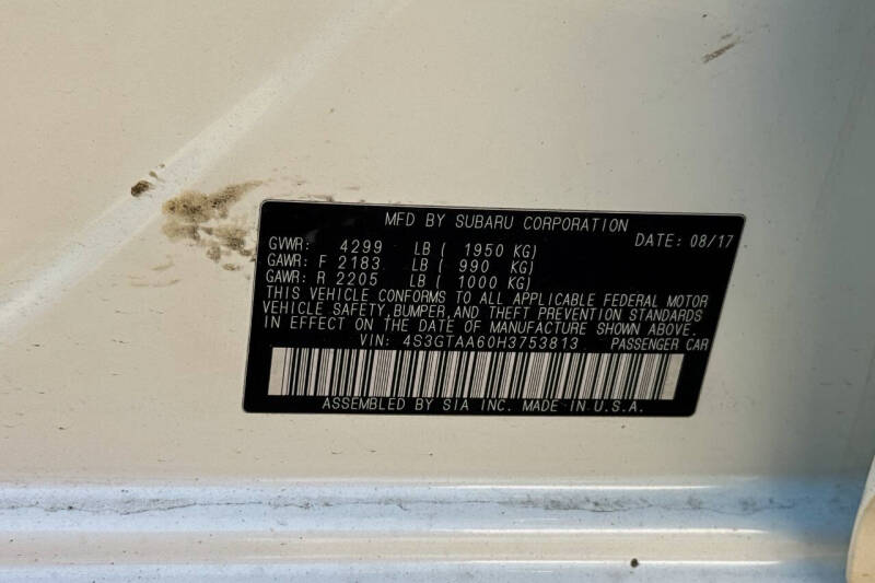 2017 Subaru Impreza 2.0i