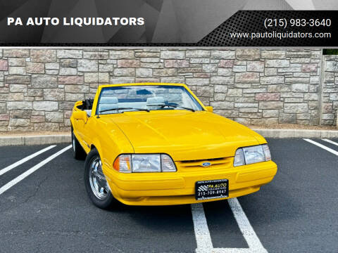 1993 Ford Mustang for sale at PA AUTO LIQUIDATORS in Huntingdon Valley PA