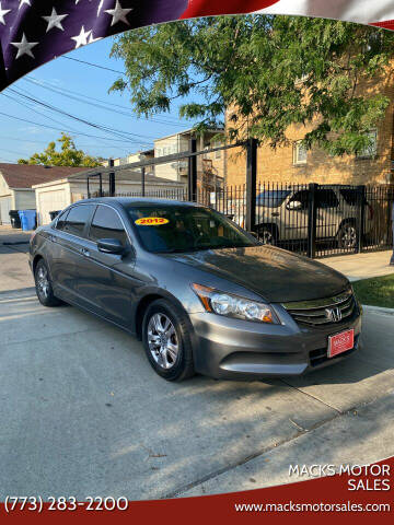 2012 Honda Accord for sale at Macks Motor Sales in Chicago IL