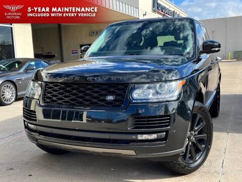 2014 Land Rover Range Rover for sale at European Motors Inc in Plano TX