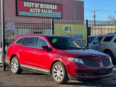 2014 Lincoln MKT for sale at Best of Michigan Auto Sales in Detroit MI