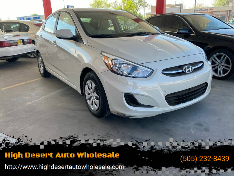 2016 Hyundai Accent for sale at High Desert Auto Wholesale in Albuquerque NM