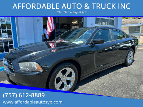 2013 Dodge Charger for sale at AFFORDABLE AUTO & TRUCK INC in Virginia Beach VA