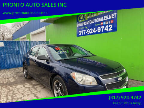 2011 Chevrolet Malibu for sale at PRONTO AUTO SALES INC in Indianapolis IN