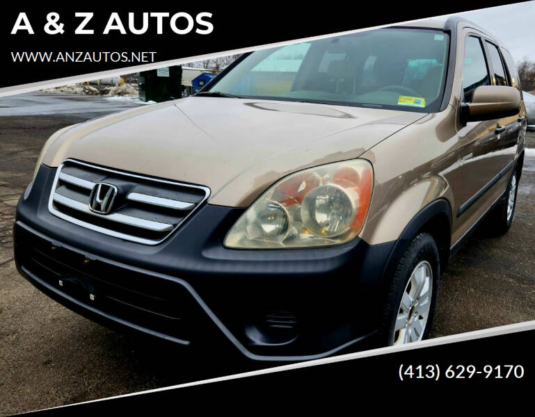 2006 Honda CR-V for sale at A & Z AUTOS in Westfield MA