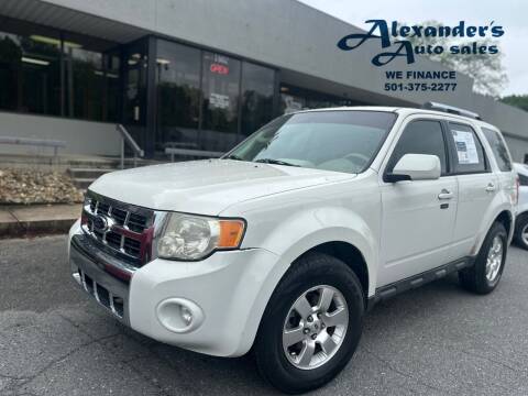 2011 Ford Escape for sale at Alexander's Auto Sales in North Little Rock AR